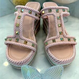 NWOT Valentino | Rockstud Espadrille Wedge